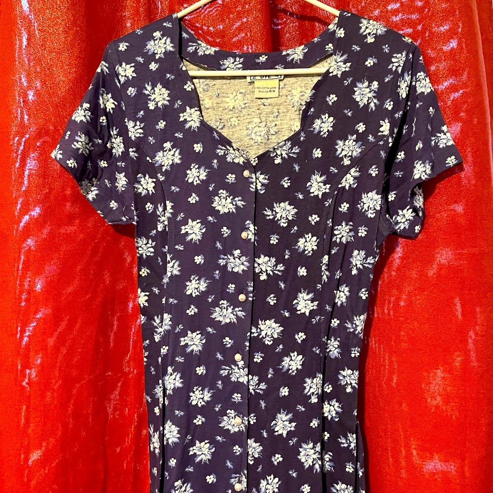 Vintage floral 2 dye 4 dress